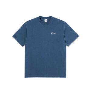 Polar Skate Co Contrast Tee Stroke Logo (Grey Blue)