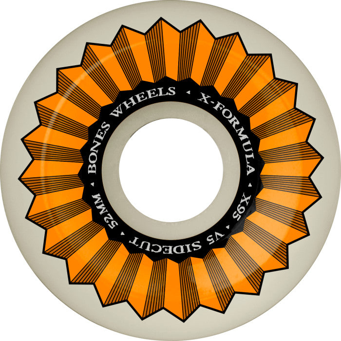 BONES WHEELS X-Formula Skateboard Wheels 52mm V5 Sidecut 95A