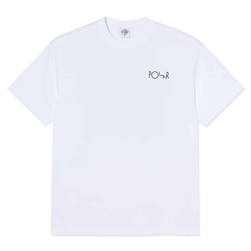 Polar Skate Co Fill Logo Tee Martas Roses (White)