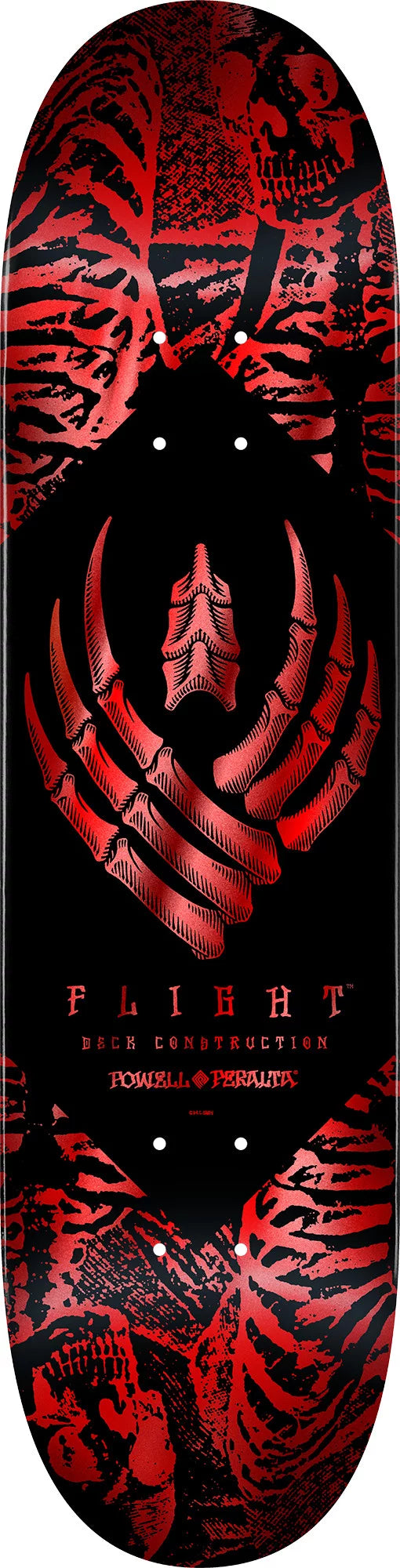 Powell Peralta Skeleton Red Foil 243W Flight Deck - (8.38)